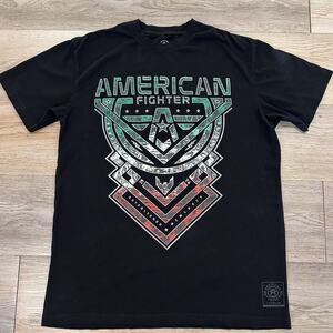 American Fighter Mens Large Training T Shirt UFC MMA Gym Workout EUC Seal Beach